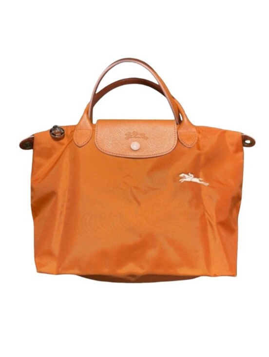 Longchamp Handbags - Longchamp Le Pliage Small Tote Travel Top-Handle Nylon Leather Rust Orange